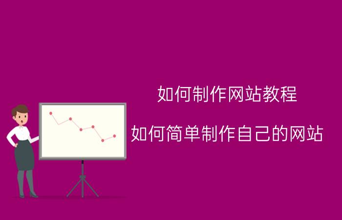 如何制作网站教程 如何简单制作自己的网站？